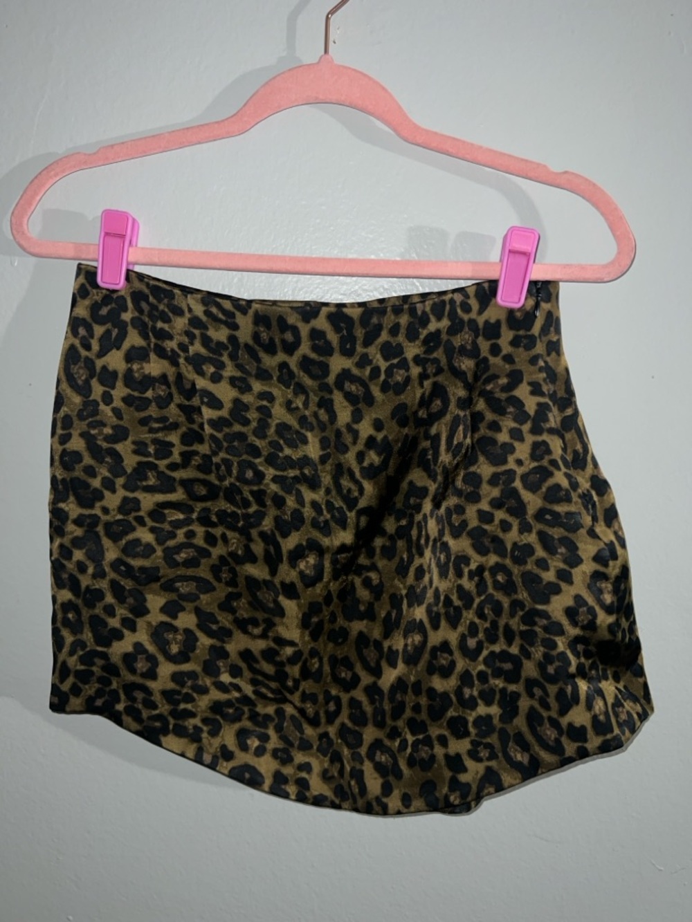 Zara Leopard-Print Skirt in Brown and Black